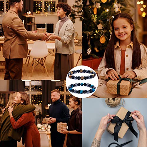 Soowoot 2-4Pcs Triple Protection Bracelet - Tiger Eye & Obsidian & Hematite Triple Bracelet Bring Protect Good Luck And Prosperity For Men Women #TOP6