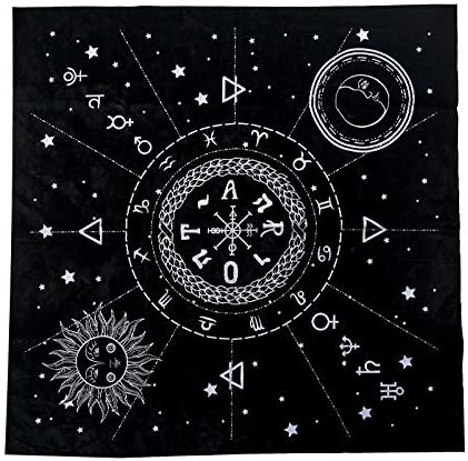 Amazon Altar タロットカードクロス テーブルクロス 12星座テーブルクロス ペンタクル タロットカード テーブルクロス 12星座 占星術 タロット占いカード テーブルクロス 19 29 In 49x49 Cm Tarot Card Tablecloth テーブルクロス オンライン通販