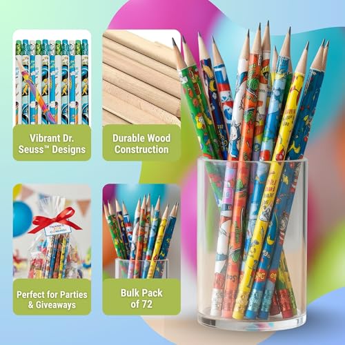 Raymond Geddes Dr Seuss Oh the Places You'll Go Number 2 Pencils For Kids (Pack of 72) by GEDDES - Image 3