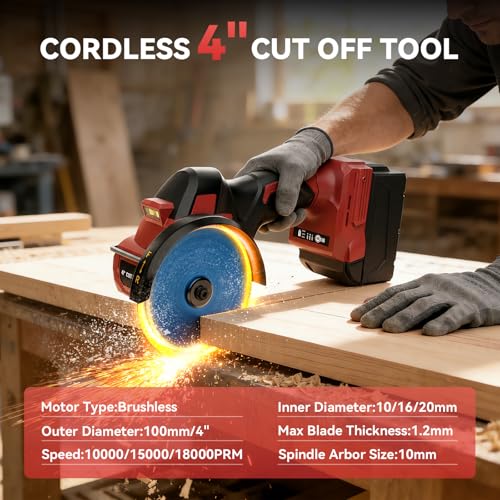 CAMXTOOL 4 Inch Cordless Cut Off Saw