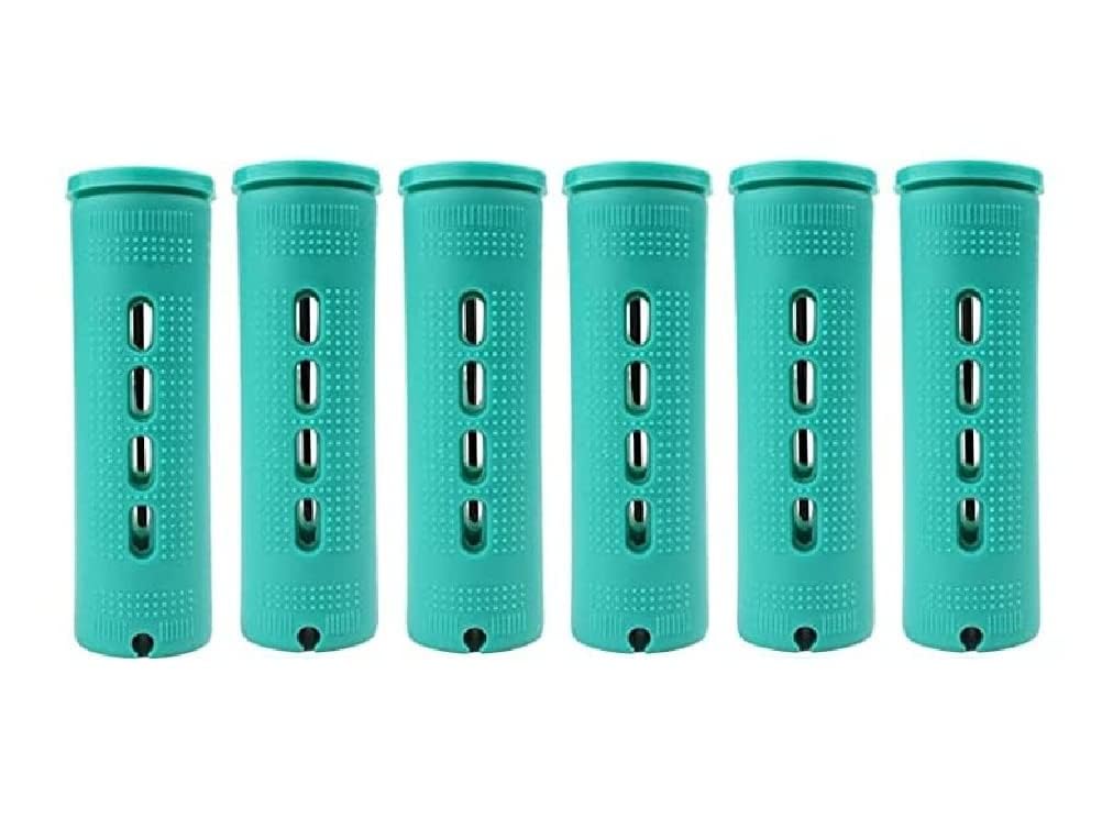 KNAFS COLLECTIONS® Perm Rods and Rollers with Cold Wave Rods and Curlers for Short and Long Hair - Multicolour Pack of 6 (25mm)