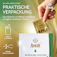 AMOR NATURE Premium Kondome, idealer Sitz und eine Passende Größe für JeDen - Ø 53 mm, Transparent, 50 Stück – Ansicht 6