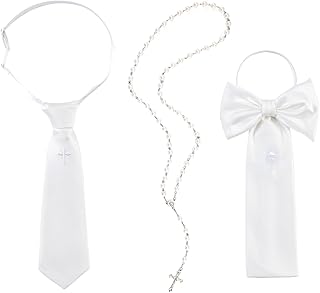 PARBEE Boys First Communion Tie with Cross, First Communion Arm Band with Chalice Boys