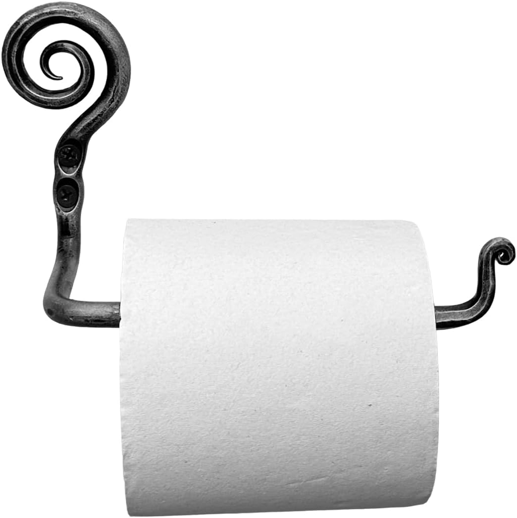 Hand Metal Scroll Toilet Paper Holder Wrought Iron