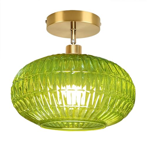 Joylen Semi Flush Mount Ceiling Light Fixture,Sloped Ceiling Light Fixture,Vintage