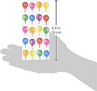 Vista 2 de Paper House Productions STP-0039E - Calcomanías hinchadas para globos de cumpleaños (paquete de 3)