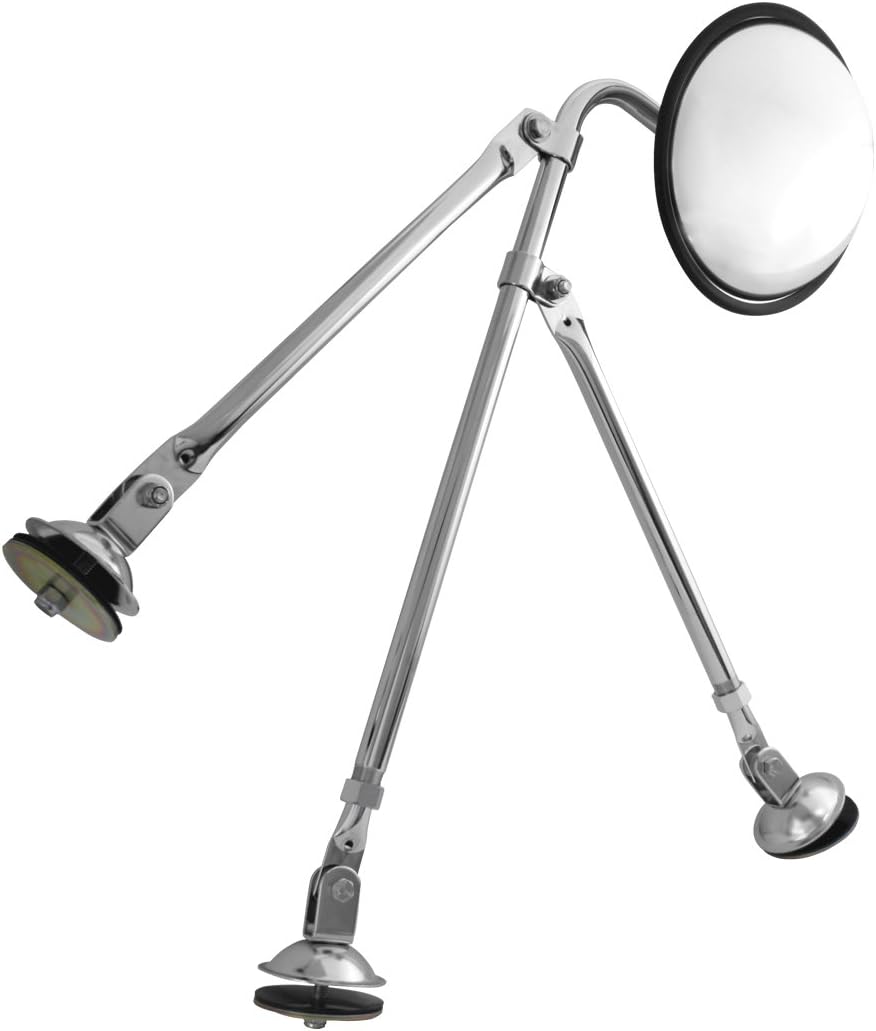 GG Grand General 33325 Tripod Fender Mount Safety Mirror Assembly for Trucks, Buses, Vehicles