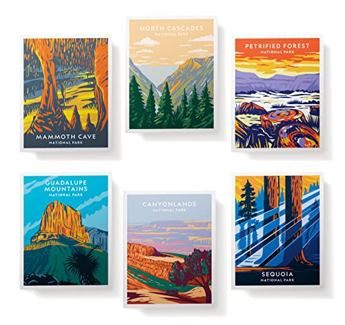Image of Twigs Paper Natural Wonders Thank You Cards, 24 National Park Note Cards