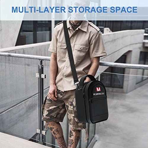 Estojo de transporte rígido skadell para Meta Quest 3/Oculus Quest 2, auricular de realidade virtual