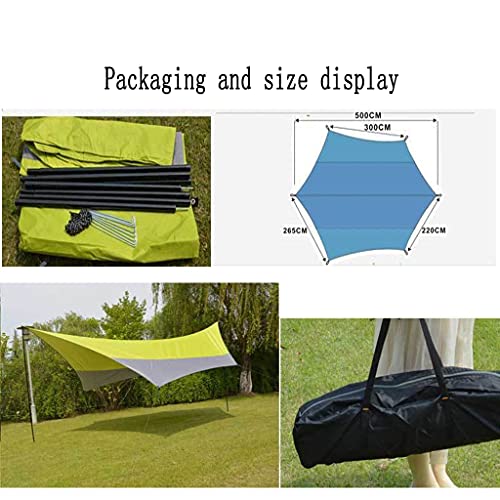 Bâche de camping 500x450 cm pour rester au sec sous le hamac - 5