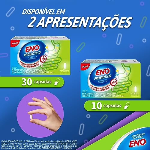 Eno Probiótico Suplemento Alimentar Diário, 10 Cápsulas