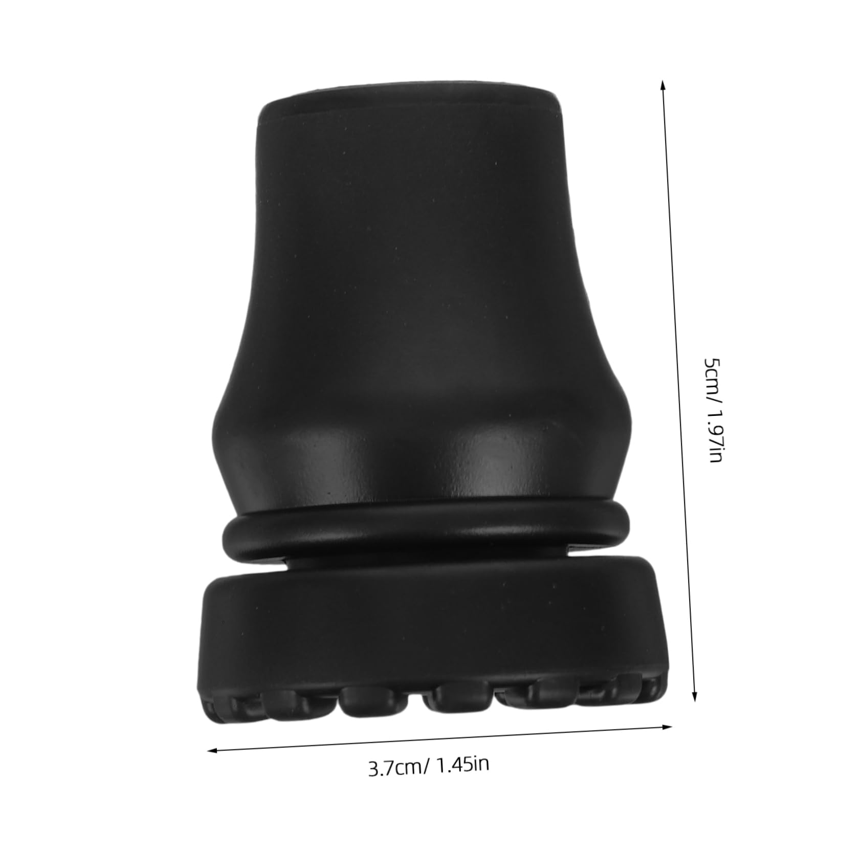 FOMIYES 4Pcs Slip Rubber Foot Covers for Trekking Poles Walking Canes and Hiking Sticks Durable Replacement Tips for Enhanced Stability and Grip