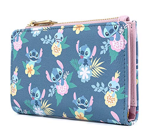 Loungefly Disney Stitch and Scrump Floral Bi-Fold Wallet3