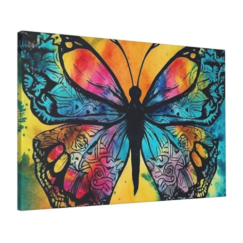 Toile tie-dye papillon : l'affiche HD idéale pour votre chambre