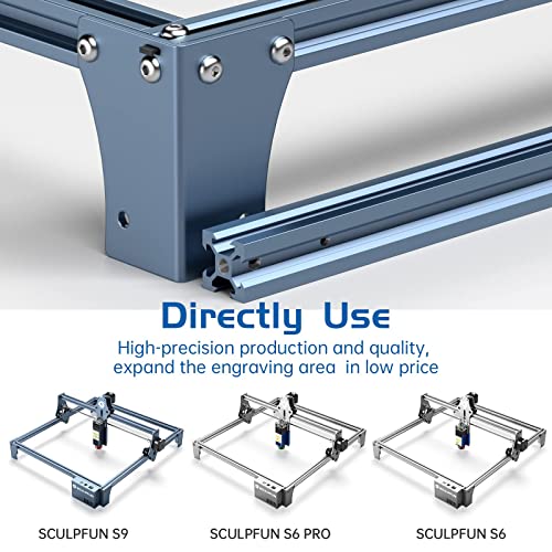 Image of SCULPFUN Engraving Area Expansion Kit for S6 /S6pro /S9 Laser Engraving Machine, The Engraving Area is Expanded to 410 x 950mm, High Precision Matching, Quick Assembly
