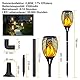 infray Solar Flammenlicht, Solarlampe für Außen, 96 LED Solar Fackel Garten Solarleuchte, Solars Gartenleuchte mit Flammeneffekt, IP65 wasserdicht, Gartenfackeln leuchte für Terrasse, Rasen und Wege