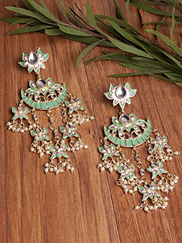 Stylish Traditional Kundan Earrings for Women