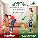 Nature Pet © - Tragehilfe Hund hinten - Verstellbarer Hunde Tragegurt als Treppenhilfe - Ideal für ältere, kranke oder operierte Vierbeiner - Praktische Unterstützung für Mobilität (L, Schwarz)