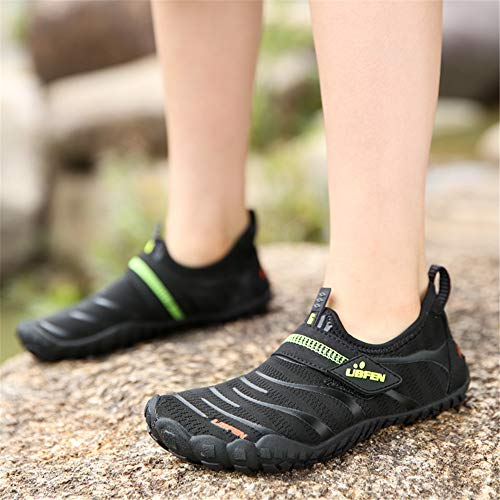 Image of UBFEN Water Shoes for Kids Boys Girls Aqua Socks Barefoot Beach Sports Swim Pool Quick Dry Lightweight Toddler Little Big Kid | Lightweight, Barefoot-style, Perfect for Water parks, Beach, Pool, Kayak, Creek Hiking, Camping, Toddler, Little Kid, Big Kid