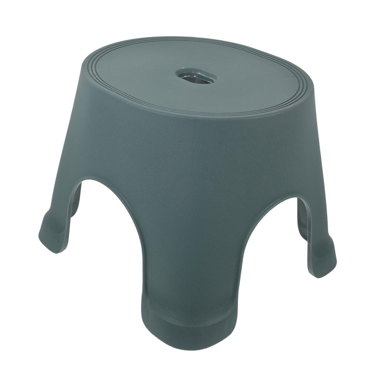 ERINGOGO Rutschfester Kunststoff Badhocker Großer Tritthocker für Badezimmer und Wohnzimmer Vielseitig Einsetzbar Sicherer Toilettenhocker mit Stabilem Leichtem Design in Laufgrün