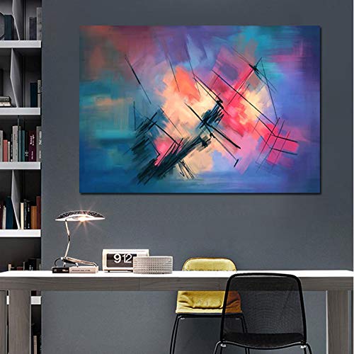 Peinture sur toile abstraite de haute qualité impression d'art moderne scandinave salon
