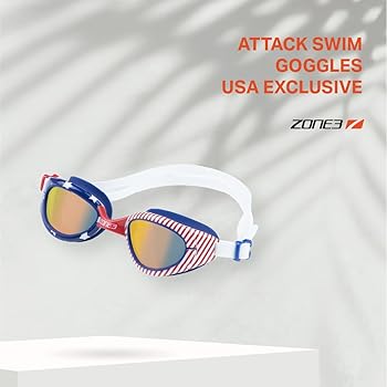 Amazon | ZONE3 水泳ゴーグル USA 限定 ATTACK 曇り止め&カーブ