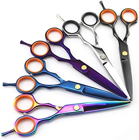 Hair Cutting Scissors, 440c Steel 5.5 inch Color Hair Scissors Haircut Scissor Hairdressing Cutting Shears Cut thinning Barber Scissors