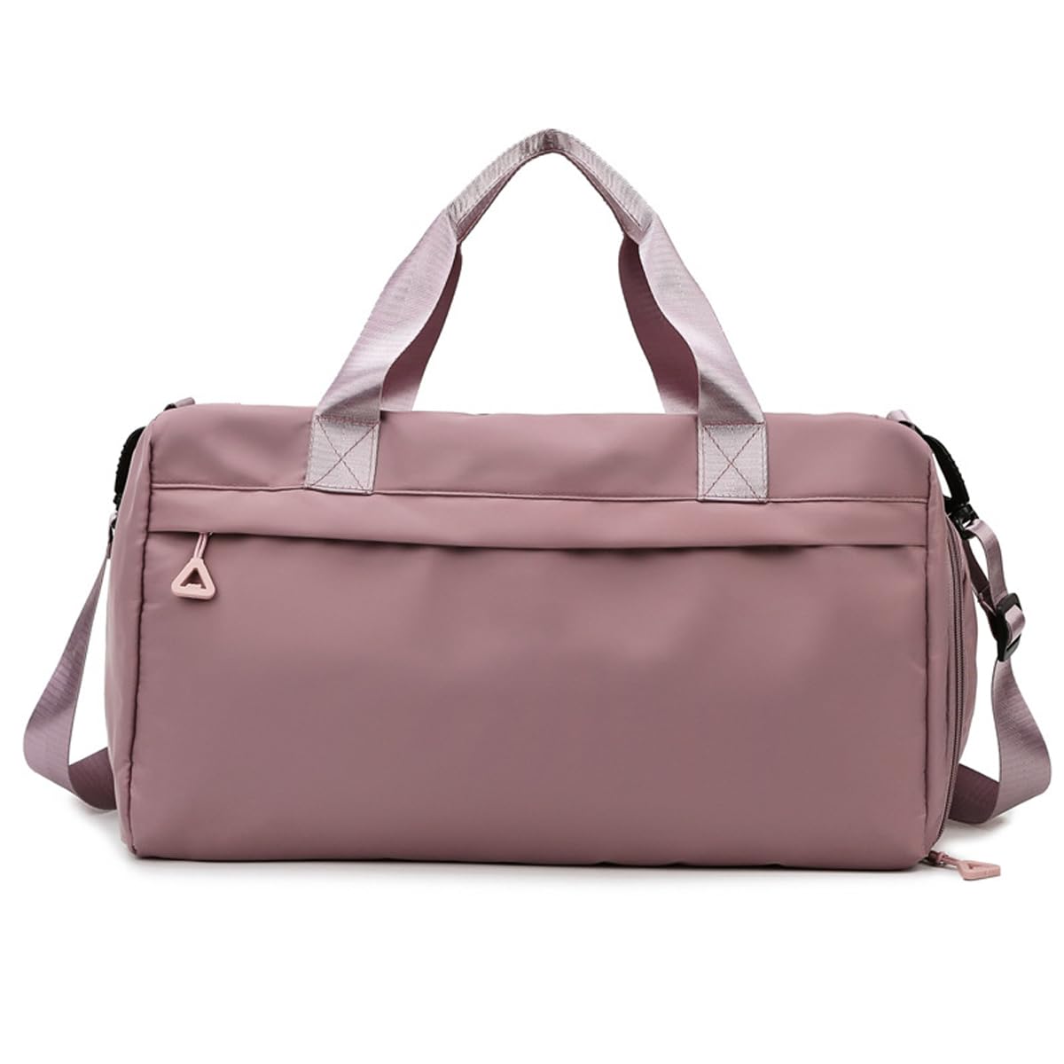 YYKSYDPT Gym Bag, Unisex Sports Duffel Bag with Shoes Compartment and Wet Pocket, Overnight Weekend Bags for Swimming Yoga, Travel Bag for Suitcase (Pink)