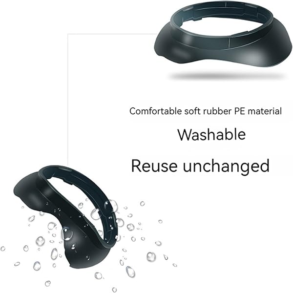NUHFUFA 1 Juego de Gafas Espaciador Compatible con Quest 3, VR Lente Protectora Marcos LDPE Anti-arañazos Anillo con Caja de Almacenamiento de Protección VR Quest 3 Gafas Auriculares Accesorios - 5