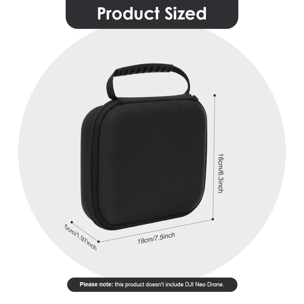 FIDWALL Portable Storage Case Compatible for DJI Neo,Carrying Travel Case for DJI Neo Drone,Portable Travel Storage Bag with Handle for DJI Neo Drone Accessories,Easy Storage and Carrying - Image 4