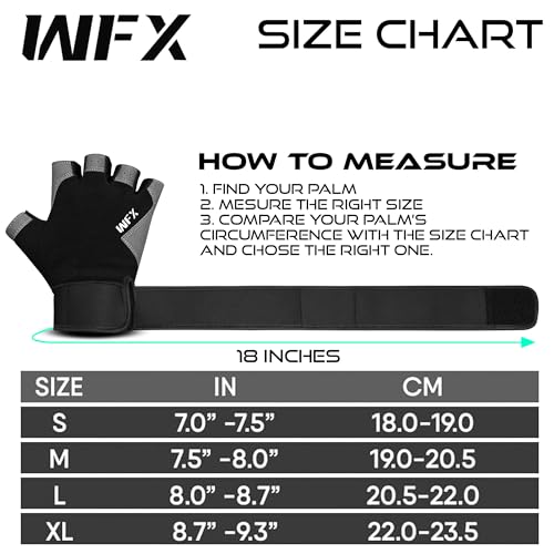 WESTWOOD FOX Guantes de Gimnasio para Entrenamiento de Fitness, Antideslizantes, con absorción de Golpes, Guantes de Levantamiento de Pesas, Agarre Acolchado - Imagen 6