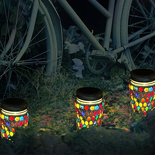 TOTHDATE 1PCS Mosaic Solar Lights Outdoor Garden - Image 2