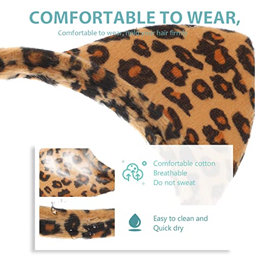 Lurrose 3pcs Leopard Ears Headband for Women Animal Ears Headband Cosplay s Hair for Halloween Christmas Costume Cosplay Party Favor - Image 4