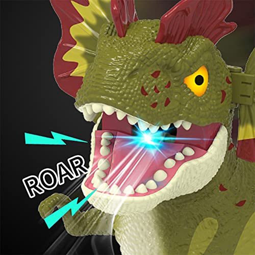 Fanfx Remote Control Walking Dinosaur Toy Realistic Electric Walking Dinosaur Toys For Boys Kids 4 5 6 7 8 Rc Dinosaur Robot Toys With Roaring Spraying (Navy Blue, Tyrannosaurus Rex) #TOP5