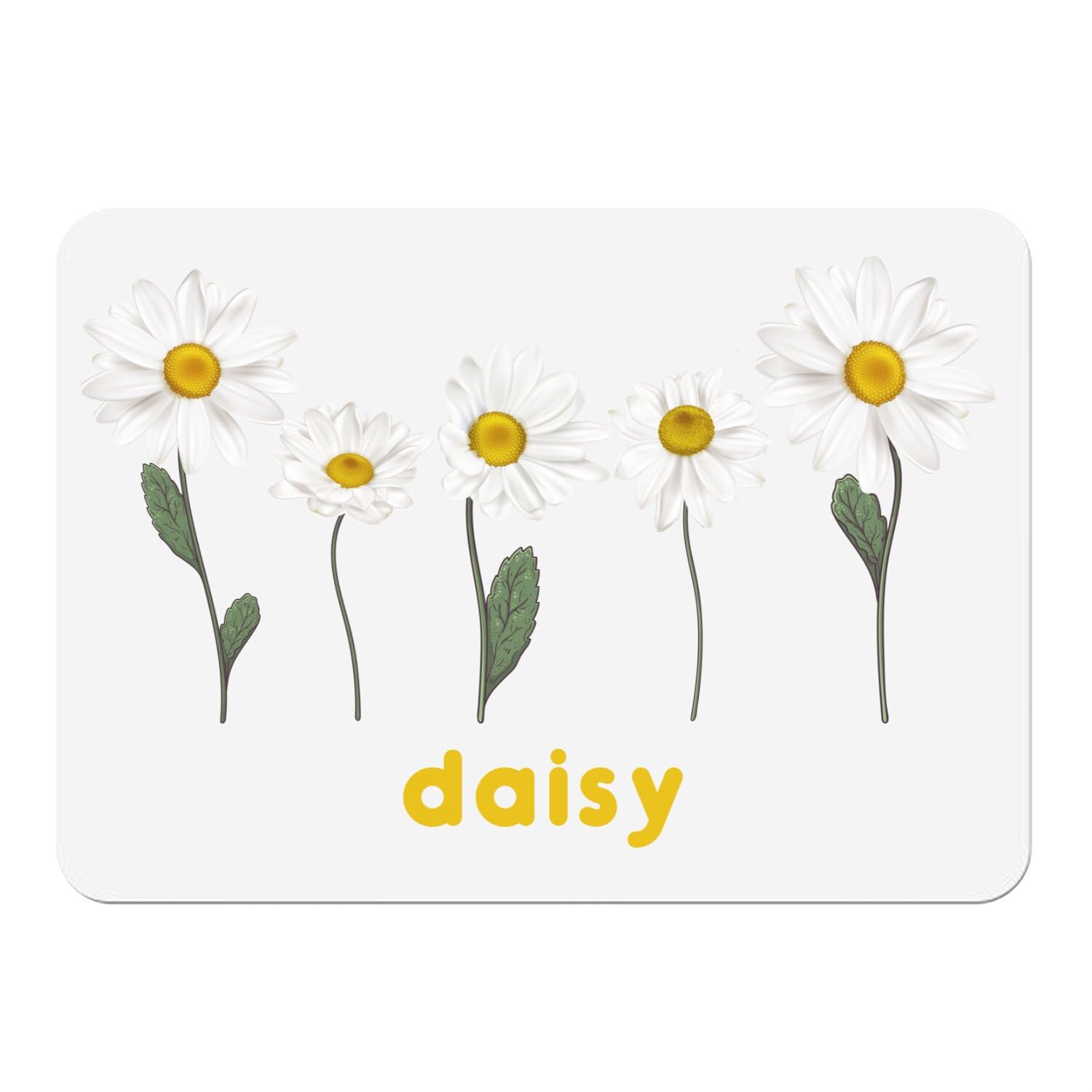 Sets de table en liège blanc Daisy 39,5x28,5 cm lot de 4