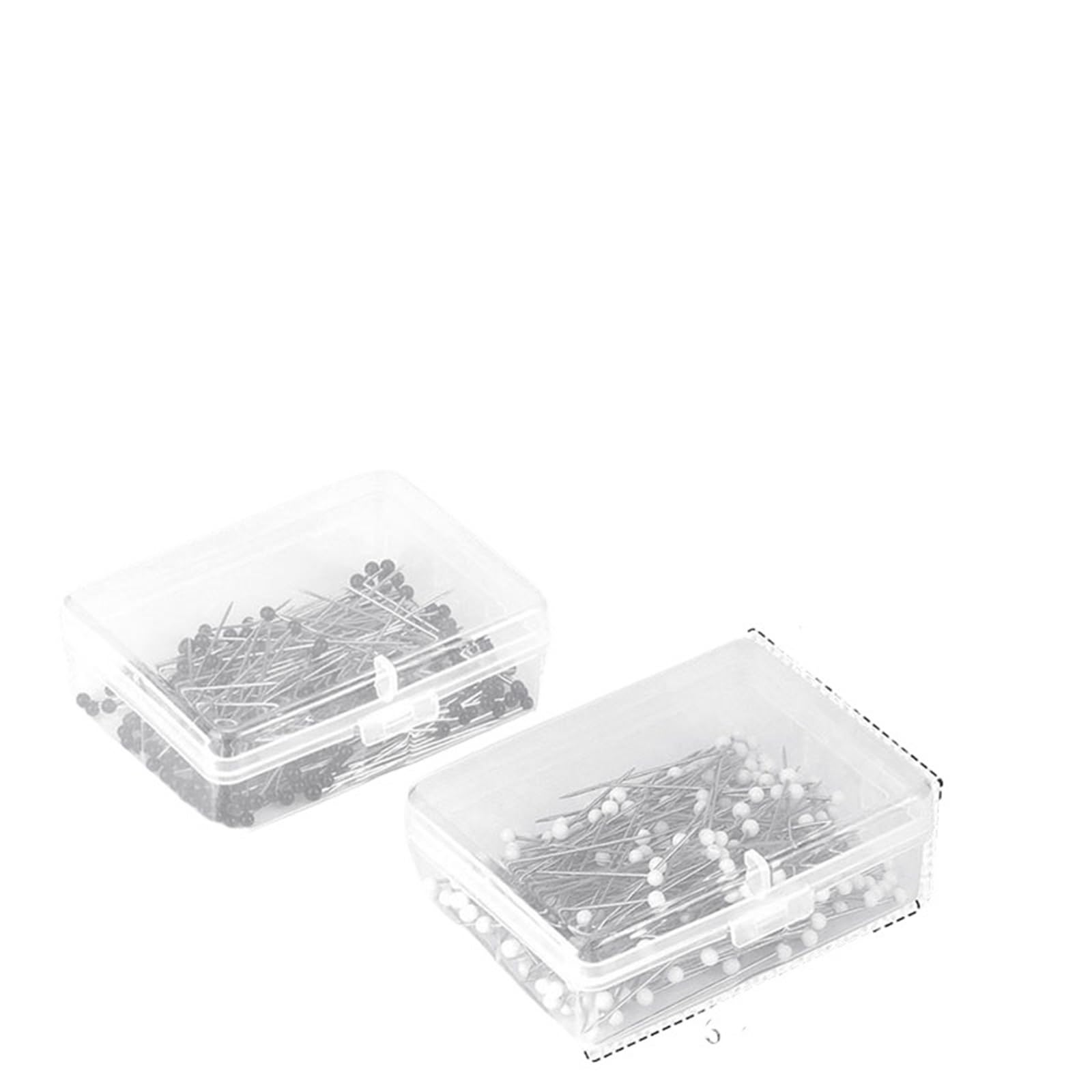 Alfileres Costura Alfileres de Costura Rectos for Tela, Cabeza de Bola perlada, Acolchado for modista, joyería, decoración Artesanal, 300/400 Uds. para Proyectos De Bricolaje(400pcs Set)