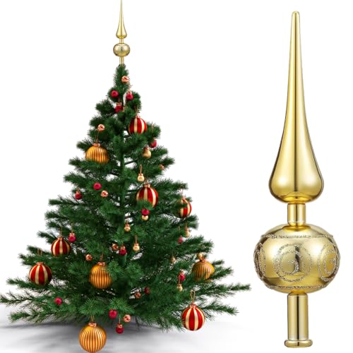 Christbaumspitze 23cm Bruchfest & Glänzend - Weihnachtsbaumspitze in...