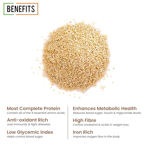 Image of Chef Urbano White Quinoa 500 g (Pack of 2) | Saponin Free | Higher Mineral Content Than Rice | Rich in Protein & Fiber | Diabetic Friendly | Aids Weight Loss | Gluten Free | Vegetarian | Non GMO | Diet Food