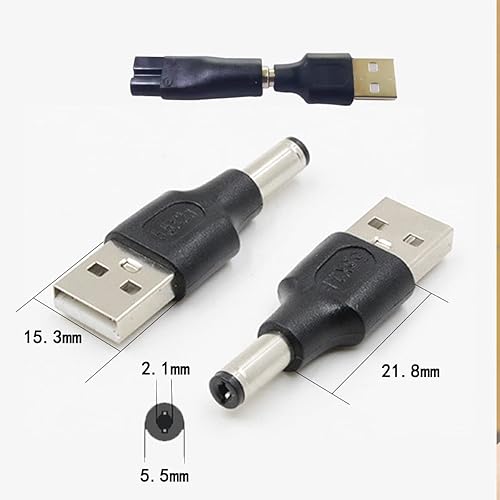 Miniatura 8 de El adaptador USB es adecuado para una variedad de peluquerías eléctricas, afeitadoras, instrumentos de belleza, purificadores, lámparas de mesa y