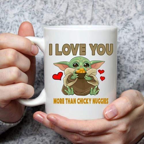 ❤ Crazy Deals Super Adorable And Endearing Baby Yoda I Love You More Than Chicky Nuggets Coffee Mug Gift For Friend Lover Husband Wife Children Daughter Son In Mother’s Day Father’s Day Birthday 🔥 Super Adorable And Endearing Baby Yoda I Love You More Than Chicky Nuggets Coffee Mug Gift For Friend Lover Husband Wife Children Daughter Son In Mother’s Day Father’s Day Birthday