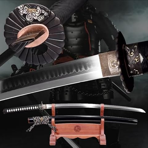 Eroton Real Katana Sword Sharp -Japanese Samurai Swords are a Unique Gift for Men - Real Steel with Metal Blade Makes a Memorable for Martial Arts Enthusiasts or Sword Collectors X100 Cover