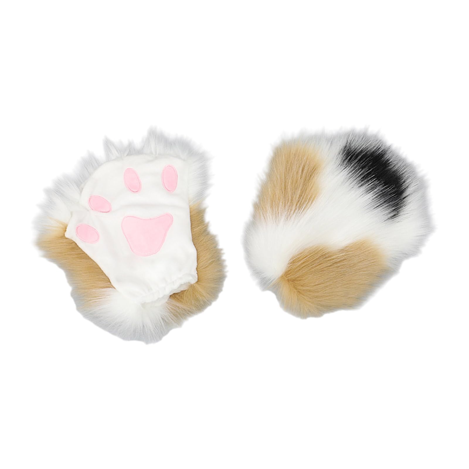 Cosplay Gloves Vividly Plush Mittens With Cartoon Animal Paw Shape For Girls Boys Carnivals Party Supplies
