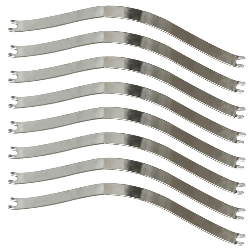 Image of Haidong Stainless Steel Picture Frame Clip Frame Spring Clip Picture Frame Spring Clip DIY Picture Frame Hardware for Picture Frame Suspension 85*4mm 100PCS (3.35*0.16inch)