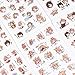PMSMT 6 Blätter/Packung Japanische Anime Boys Girls Dekorative Washi Aufkleber Scrapbooking Stick Label Tagebuch Briefpapier Album Aufkleber