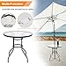VINGLI Patio Table with Umbrella Hole, 32