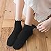 UTTPLL Women's Ruffle Frilly Vintage Cotton Ankle Socks - Fashion Turn Cuff Boot Sock - Ladies Princess Cute Gifts Dress Sock - Breathable Knit Lettuce Crew Black