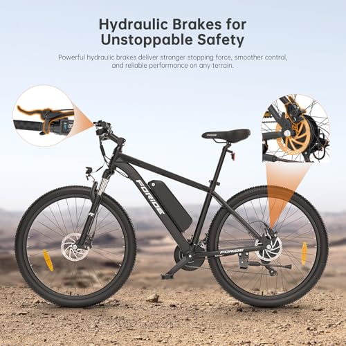 Foride Xtremer 2 27.5''/29'' E-Bike für Erwachsene, 24 Gang Elektrofahrrad mit 561.6Wh Akku, Hydraulische Scheibenbremse,120km Reichweite E Bike Herren Damen für Fahrten im Freien – Bild 4