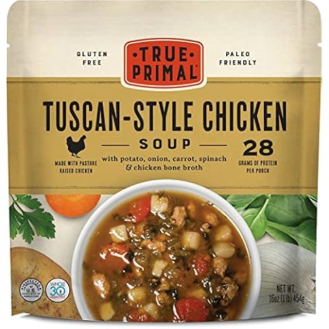 True Primal Tuscan-Style Chicken Soup 8-pack, Ready to eat, Gluten free, Paleo, Pastured chicken, Whole30, Bone broth Cover