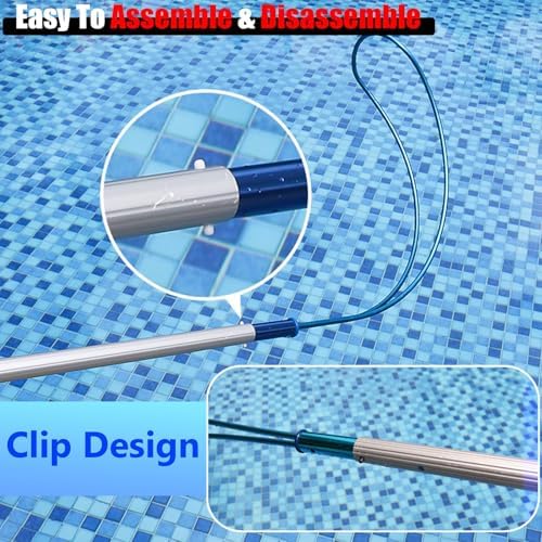 Emergency Pool Rescue Hook and Telescopic Pole for Drowning Prevention,Safety Equipment for Swimmers