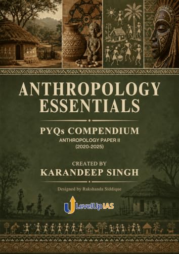 Image of Anthropology Essentials PYQs Compendium Paper I & Paper II Combo Set for UPSC CSE Mains Optional | 2020-2025 Previous Year Questions | Karandeep Singh | LevelUp IAS | 1.25 inches